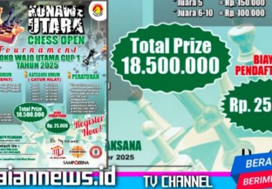 Turnamen Catur Terbuka Konawe Utara Siap Digelar — Total Hadiah Rp18,5 Juta!