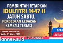 Pemerintah Tetapkan Idulfitri 1447 H Jatuh Sabtu, Perbedaan Lebaran Kembali Terjadi
