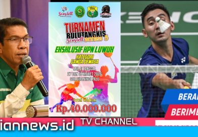 Dorong Olahraga, Ketua PN Luwuk Dapat Apresiasi PBSI Sulteng