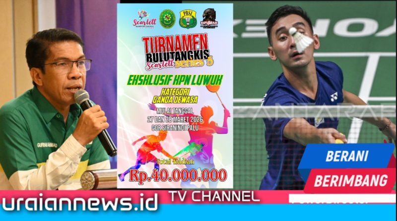 Dorong Olahraga, Ketua PN Luwuk Dapat Apresiasi PBSI Sulteng