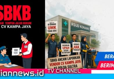 UPAH TENAGA KEBERSIHAN RSUD KONAWE DI BAWAH UMK, SBKB ANCAM LAPORKAN VENDOR CV KAMPA JAYA KE POLDA SULTRA