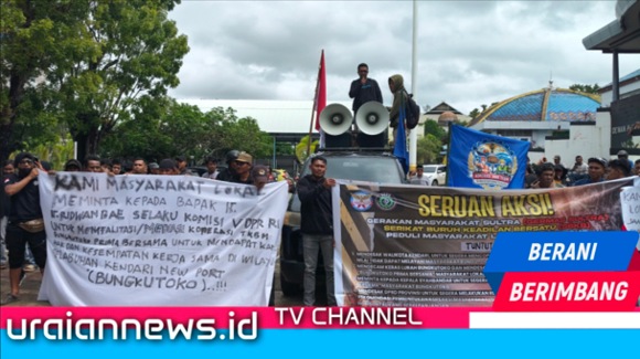 Ratusan Buruh SBKB Bungkutoko Demo DPRD Sultra, Tuntut Hak Kerja Warga Lokal