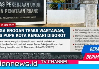 Diduga Enggan Temui Wartawan, Kadis PUPR Kota Kendari Disorot